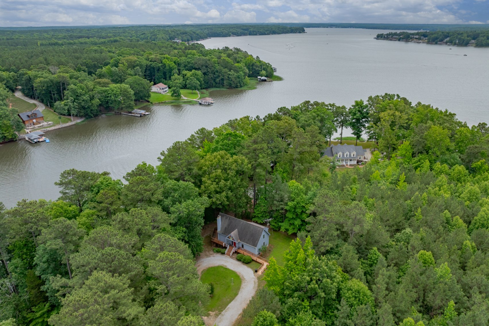 Image for 3 BR/2 BA Lake Gaston Waterfront Home w/Boat House on 1.17 +/- Acre Deep Water Lot--ONLINE ONLY BIDDING!!