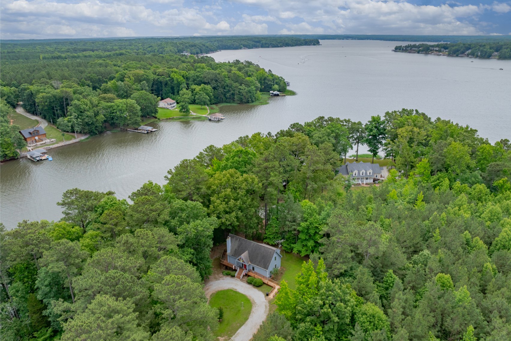 Image for 3 BR/2 BA Lake Gaston Waterfront Home w/Boat House on 1.17 +/- Acre Deep Water Lot--ONLINE ONLY BIDDING!!