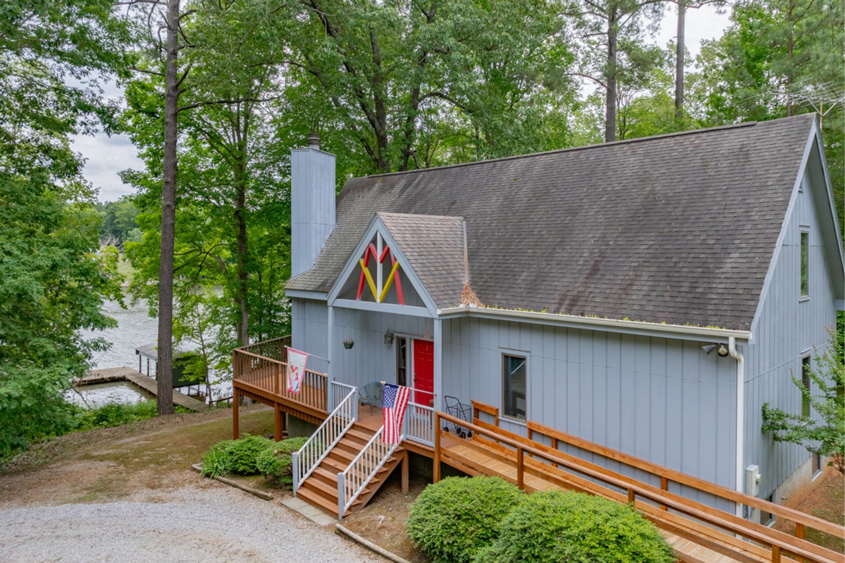 Image for 3 BR/2 BA Lake Gaston Waterfront Home w/Boat House on 1.17 +/- Acre Deep Water Lot--ONLINE ONLY BIDDING!!