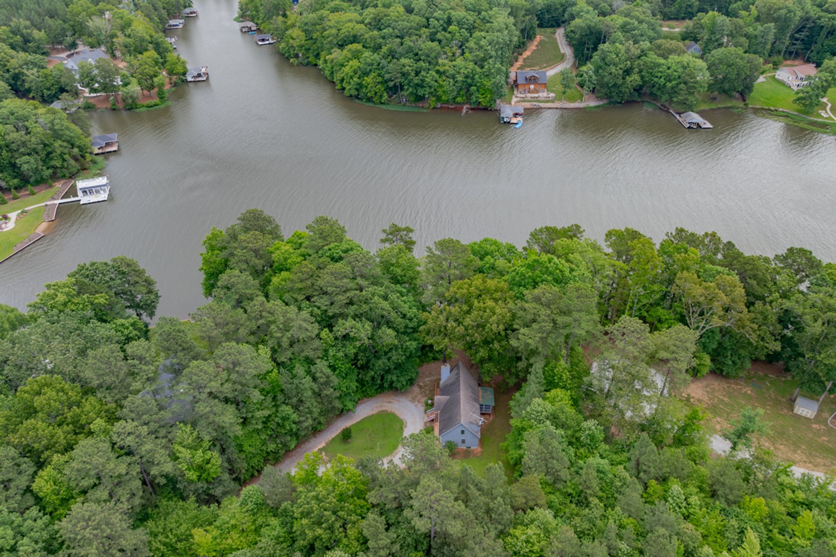 Image for 3 BR/2 BA Lake Gaston Waterfront Home w/Boat House on 1.17 +/- Acre Deep Water Lot--ONLINE ONLY BIDDING!!