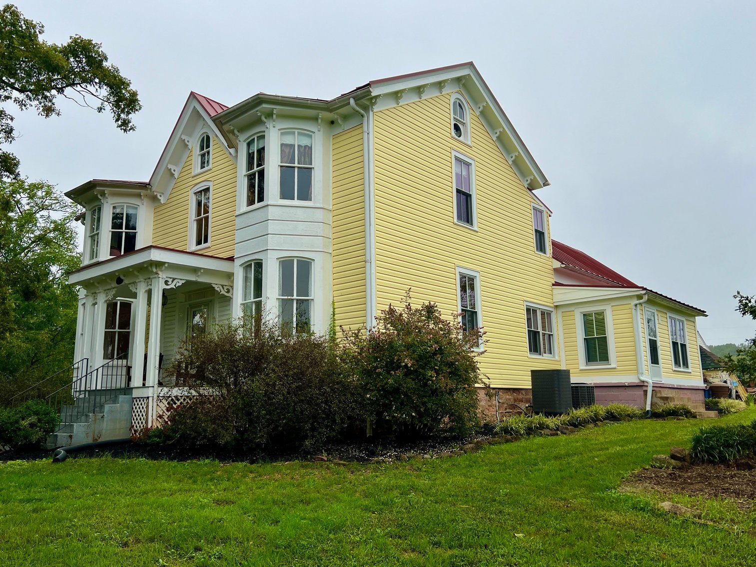 Image for 4 BR/4 BA Victorian/Queen Anne Style Farm House:  Detached Garages/Shops w/Apartment, Pond & Pool on 10.5 +/- Acres in Fauquier County, VA