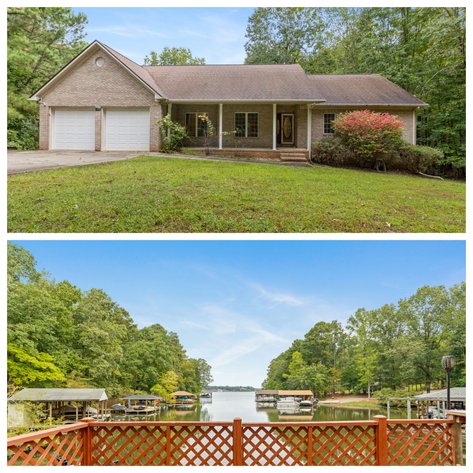3 BR/2.5 BA Brick Home on Lake Gaston w/Dock--ONLINE ONLY BIDDING!!