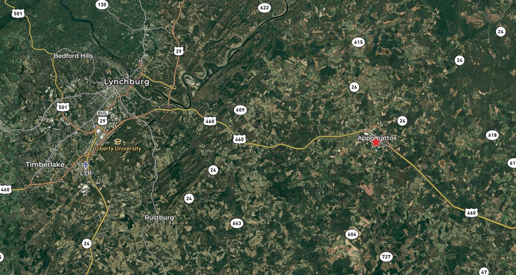 Image for HIGH BID HAS BEEN SUBMITTED FOR BANK APPROVAL: Large Commercial 2 Story Building in Downtown Historic Appomattox, VA--ONLINE ONLY BIDDING