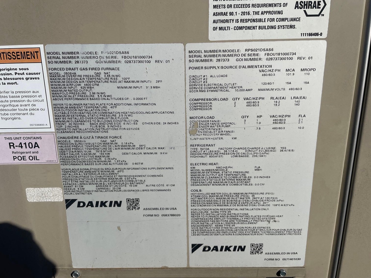 Image for 2018 Daiken RPS021DSAS6 21-Ton RPS HVAC Rooftop Unit | Seller's Guarantee to Operate Properly | Online Bidding | Richmond, VA