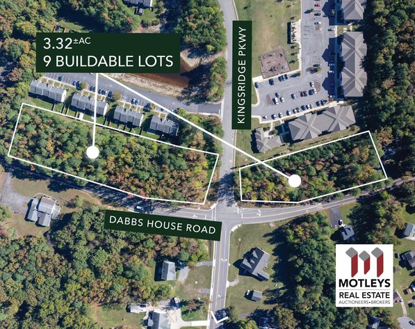 Image for Coming Soon! | Countdown to Closing Event | 3.32± AC | 9 Buildable Residential Lots | Approved County Plans | Dabbs House Rd & Kingsridge Pkwy | Henrico, VA | 23223 | Part 1 of 2 | Online Only