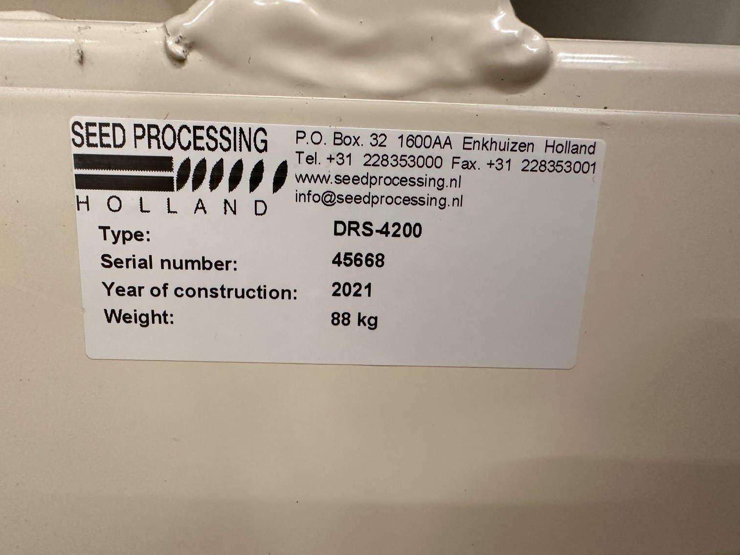 Image for Holland DRM-4100 Conditioned Seed Dryer, Seed Extractor and Seed Disinfection. For Sale!