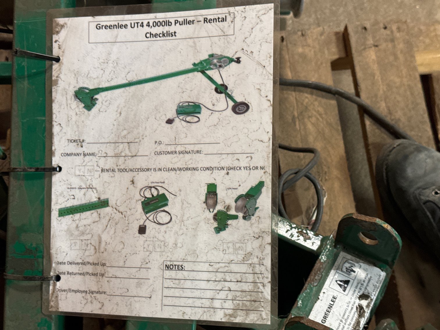 Image for Greenlee UT4 4000 lb Tugger Portable Cable Puller
