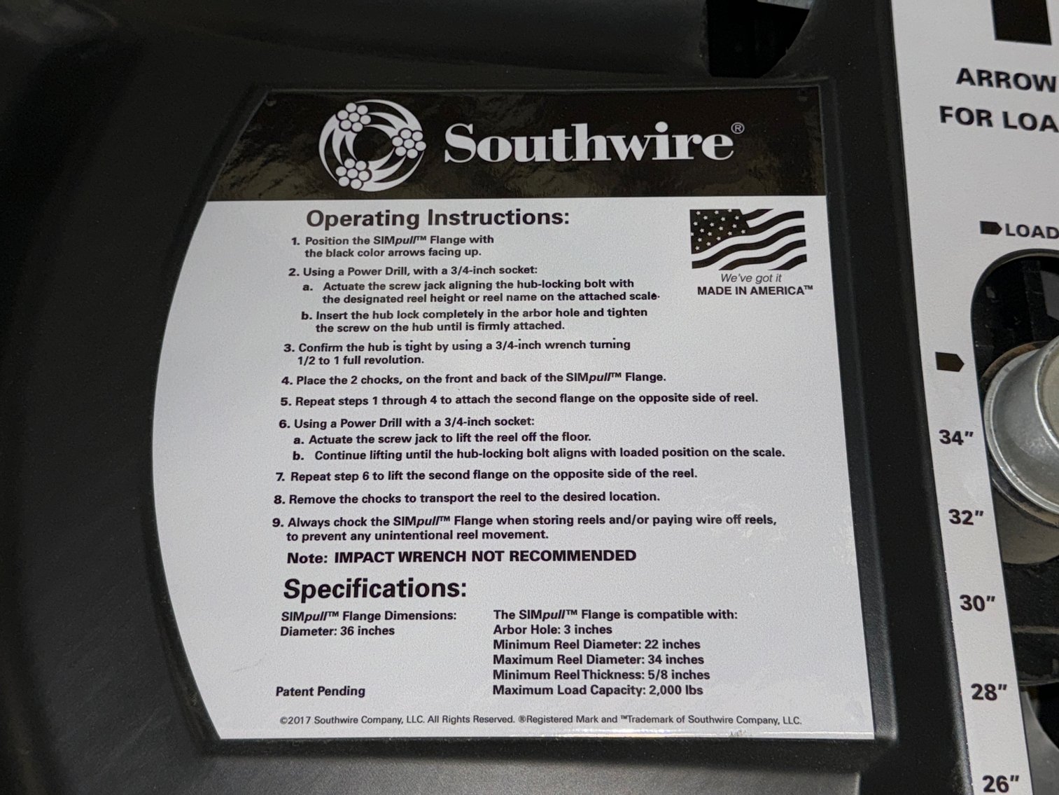 Image for Simpull Flange WIRE Reel 36