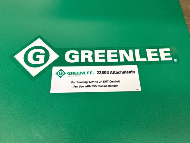 Image for Green Single-Shoe Groups for 555 Series Electric Bender and Storage Box - New