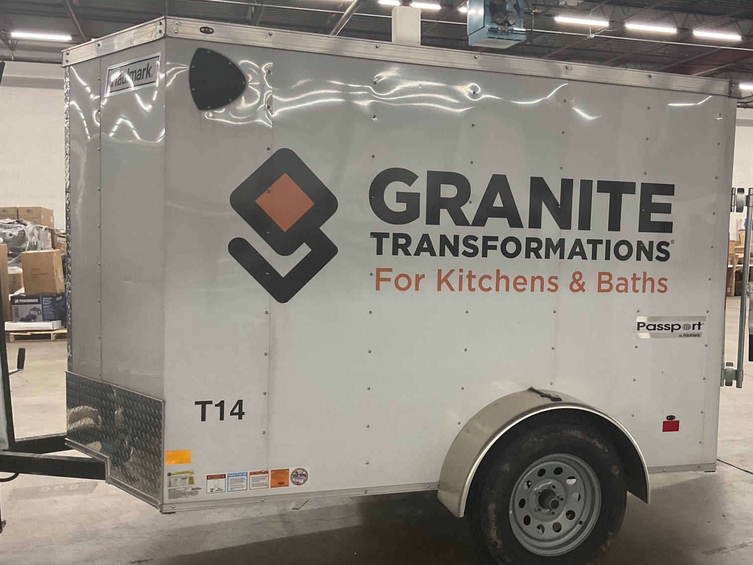 Image for Econoline Work Vans and Haulmark Trailer