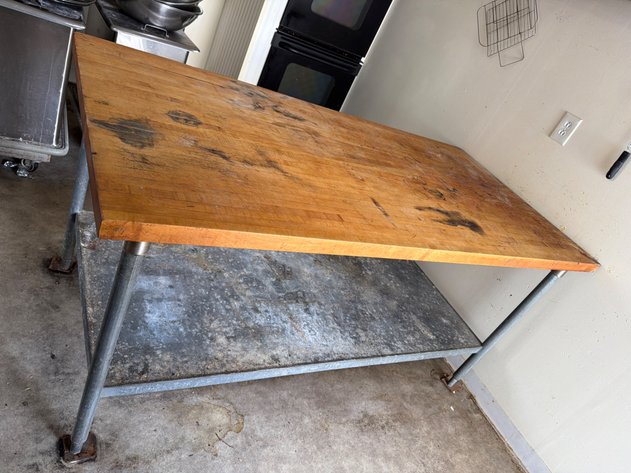Image for Wood Top Bakery Table