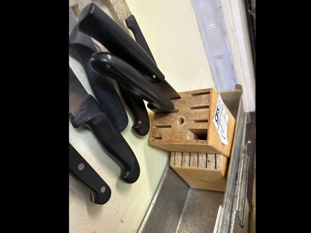 Image for (2) Knife Racks w/ Knives & Knife Block