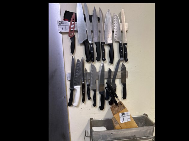 Image for (2) Knife Racks w/ Knives & Knife Block