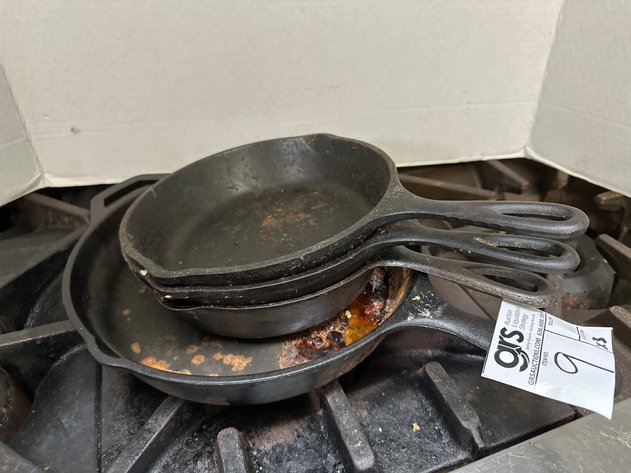 Image for (3) Cast Iron Pans