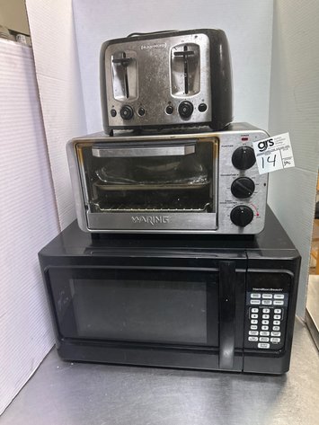Image for Microwave, Toaster Oven & 4-Slice Toaster
