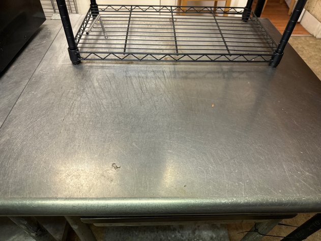 Image for Stainless Top Work Table w/ Galvanized Legs and Undershelf