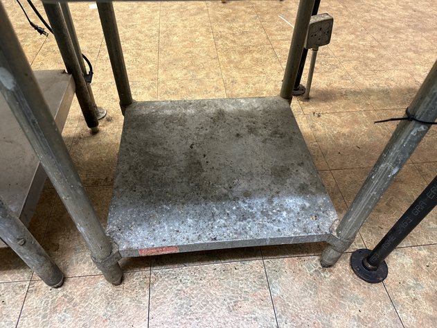 Image for Stainless Top Work Table w/ Galvanized Legs and Undershelf