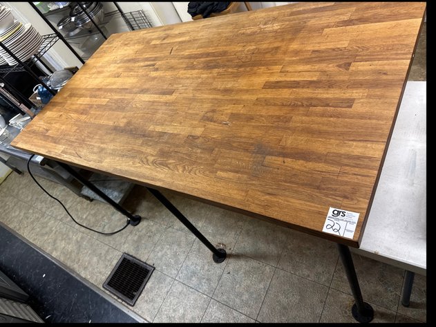 Image for Wood Top Bakery Table