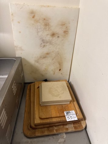 Image for Wood Cutting Boards w/ (1) Plastic