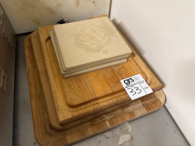 Image for Wood Cutting Boards w/ (1) Plastic