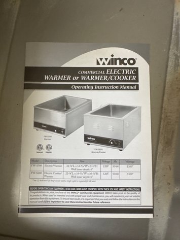 Image for Winco Food Warmer