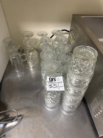Image for (20) Glass Cups Assorted