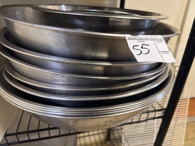 Image for (14) Stainless Bowls Assorted