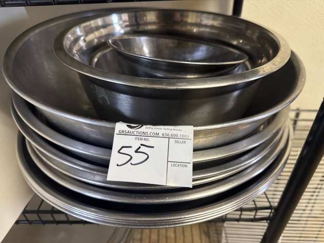 Image for (14) Stainless Bowls Assorted