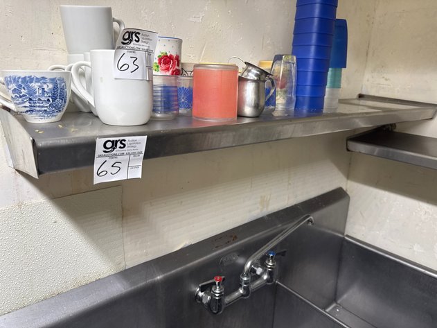 Image for (2) Stainless Wall Shelves