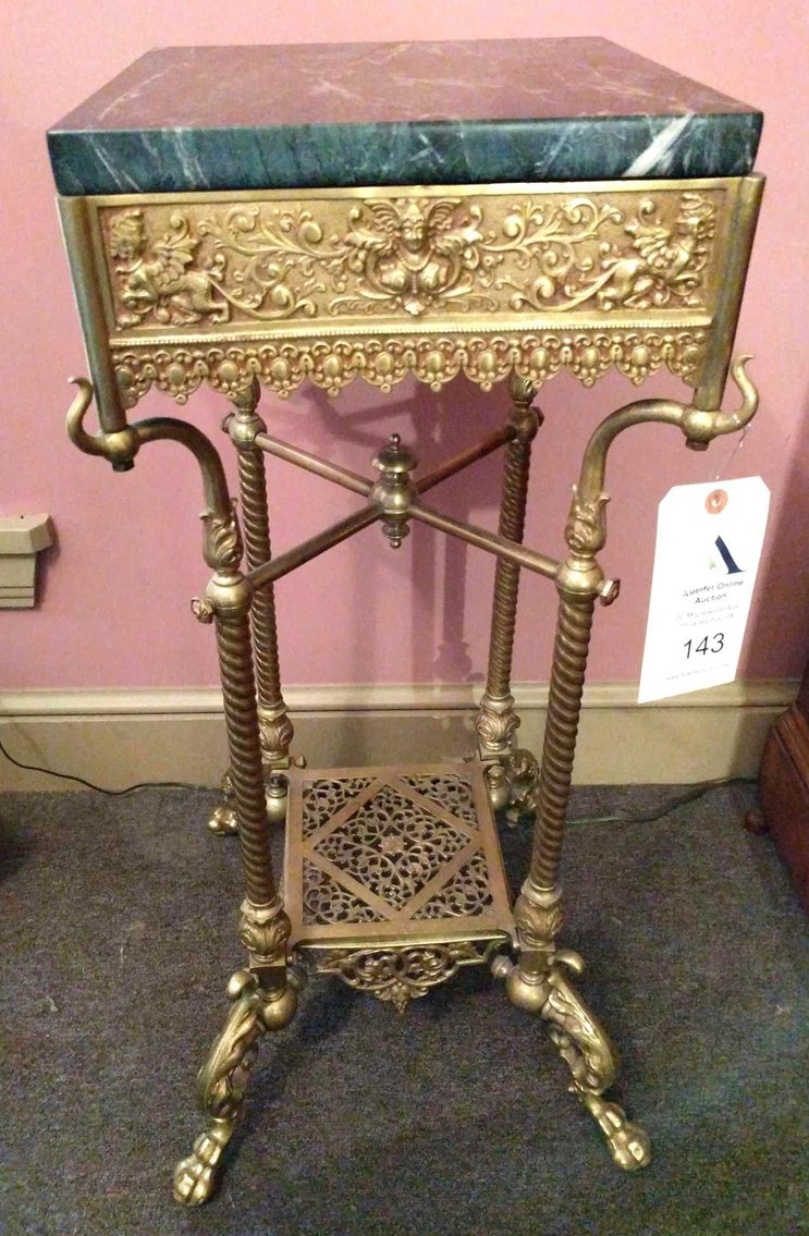 Image for Alderfer Online - Retired Lambertville Antique Dealer's Private Collection Includes Antique Furnishings, Stained Glass, Slag Glass Lamps, Oriental Rugs, Artwork, Samplers, China, Linens, Garden Statuary & More - Philadelphia, PA: Closing 9-13-18