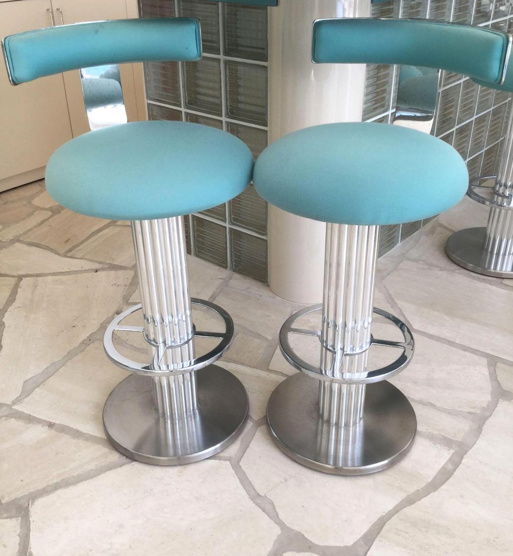 Image for Alderfer Online - Villanova, PA Part 1 Auction: 4-14-19 | Majestic Villanova Estate Features Quadrondo Dining Table by Erwin Nagel for Rosenthal, Designer Clothing, Chrome Bar Stools, Art Deco Dining Table, Enameled Painting, Decoratives & More!