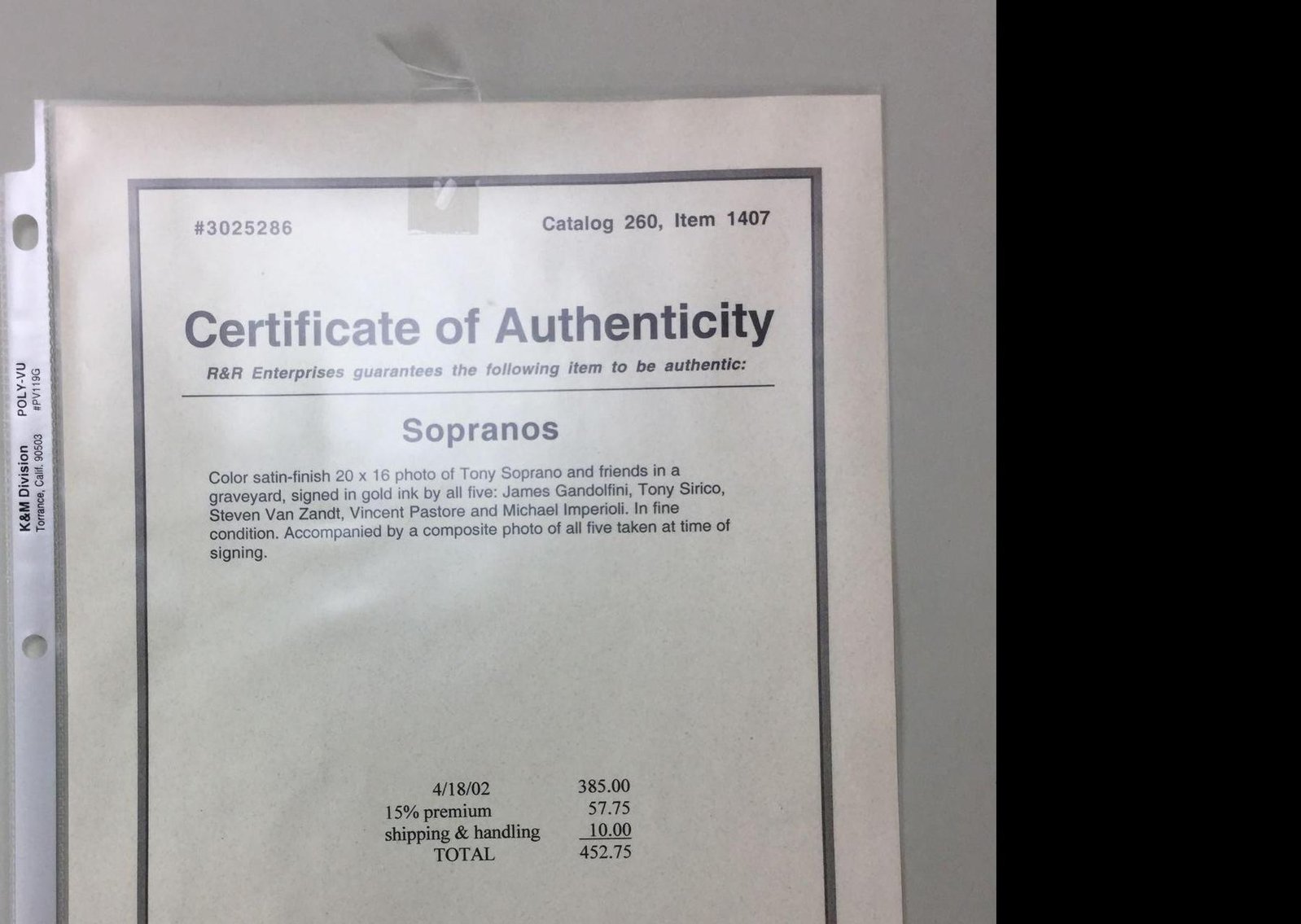 Image for Alderfer Online - Autograph Auction Part 2: 6-4-19