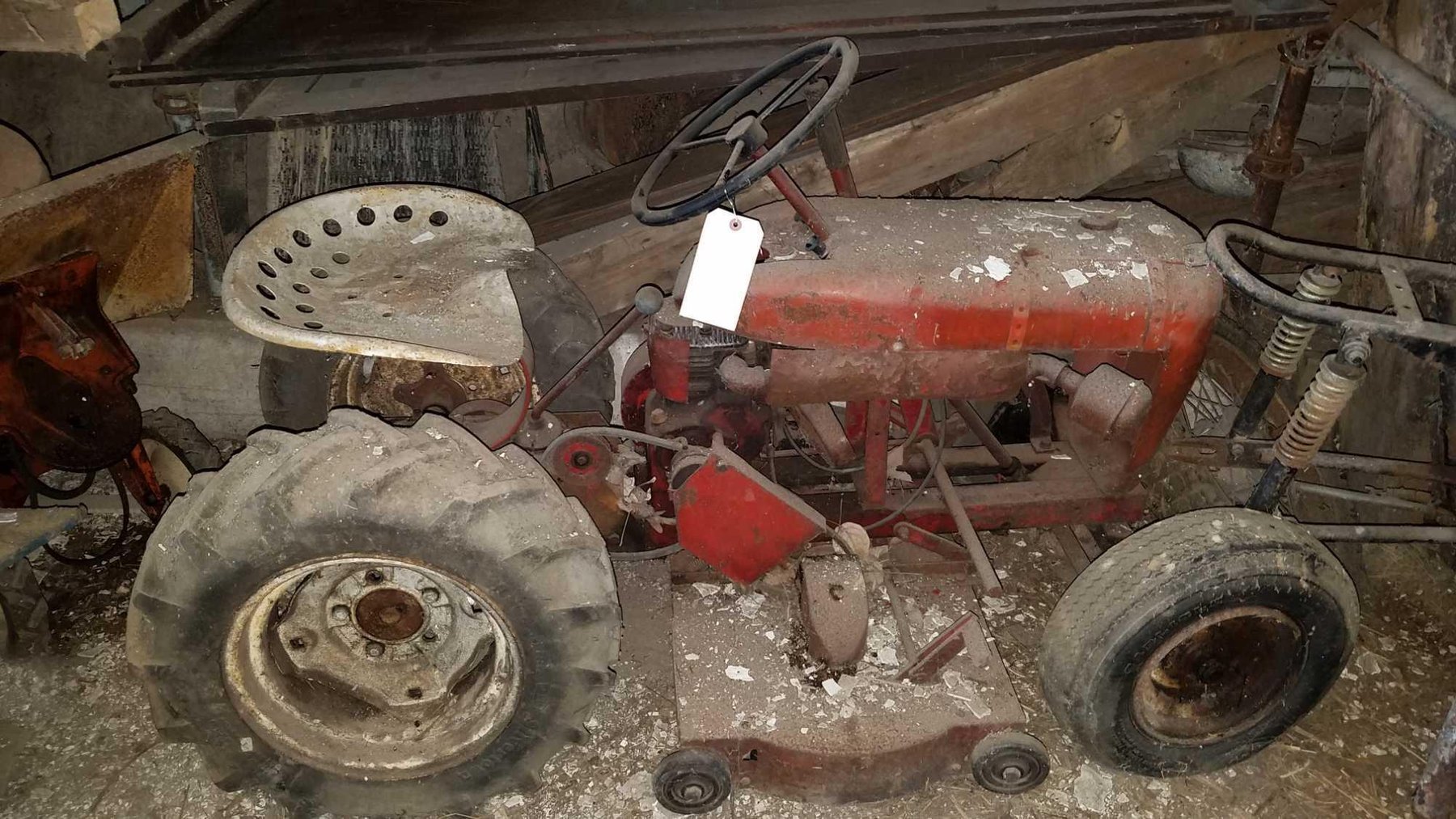 Image for Alderfer Online - Ottsville, PA Farm Equipment Auction Part 2: 9-17-19 | Featuring Antique Wheel Horse Tractor, Barn Boards, Antique Infant Scale, Primitive Plow, Primitive Tools & More!