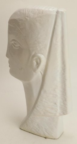 Image for Glazed Pottery Bust of a Woman