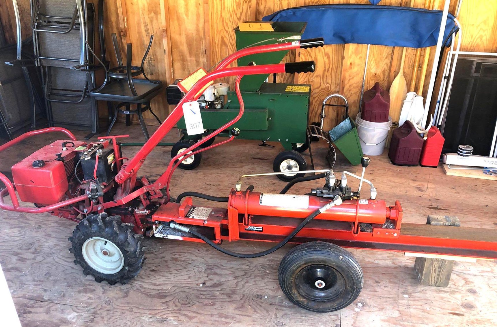 Image for Troy Bilt Horse Rototiller with Log Splitting Attachment