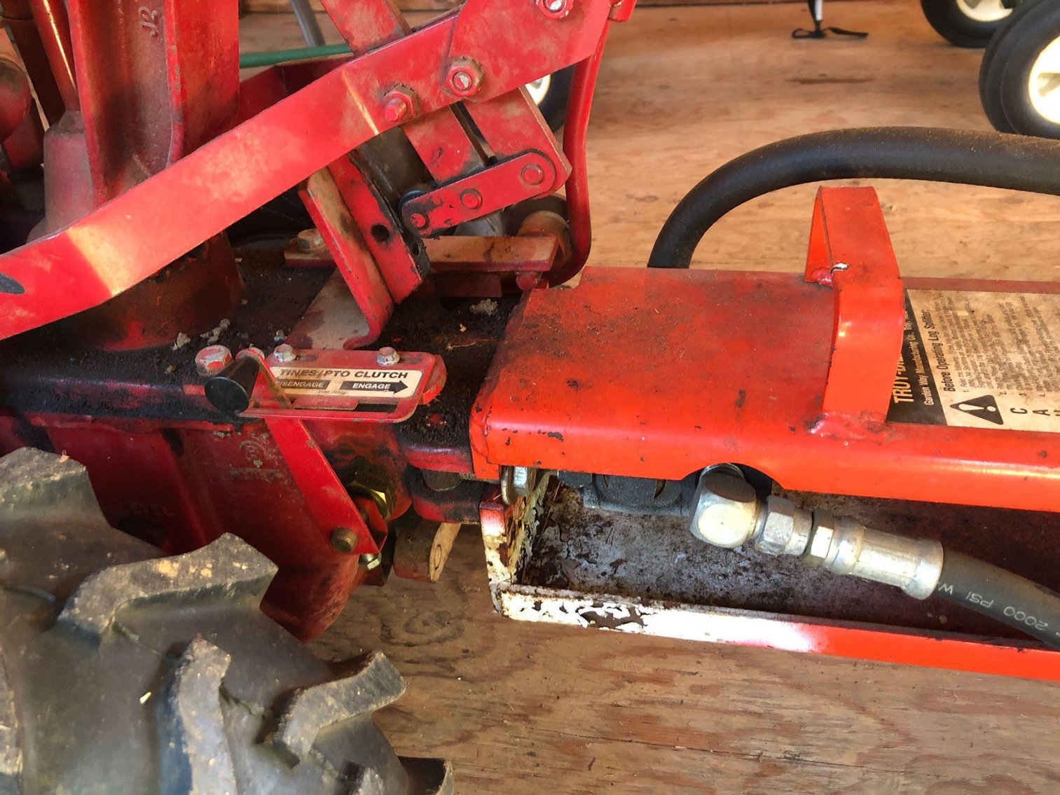 Image for Troy Bilt Horse Rototiller with Log Splitting Attachment