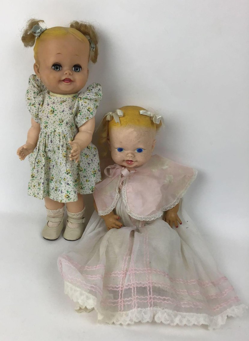 Image for PAIR OF BONNIE BRAIDS DOLLS.