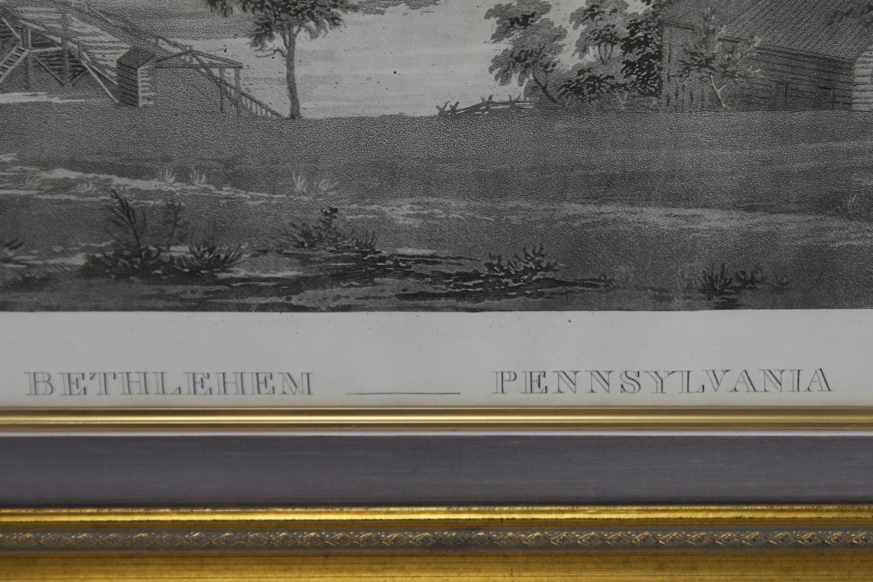 Image for Bethlehem Pennsylvania Engraving-Thomas Birch