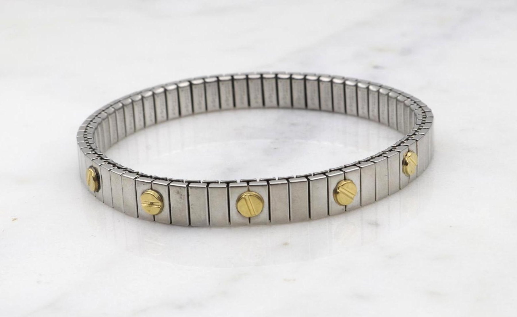 Image for BRACELET. ZOPPINI. STRETCH. STAINLESS STEEL, 18KY GOLD