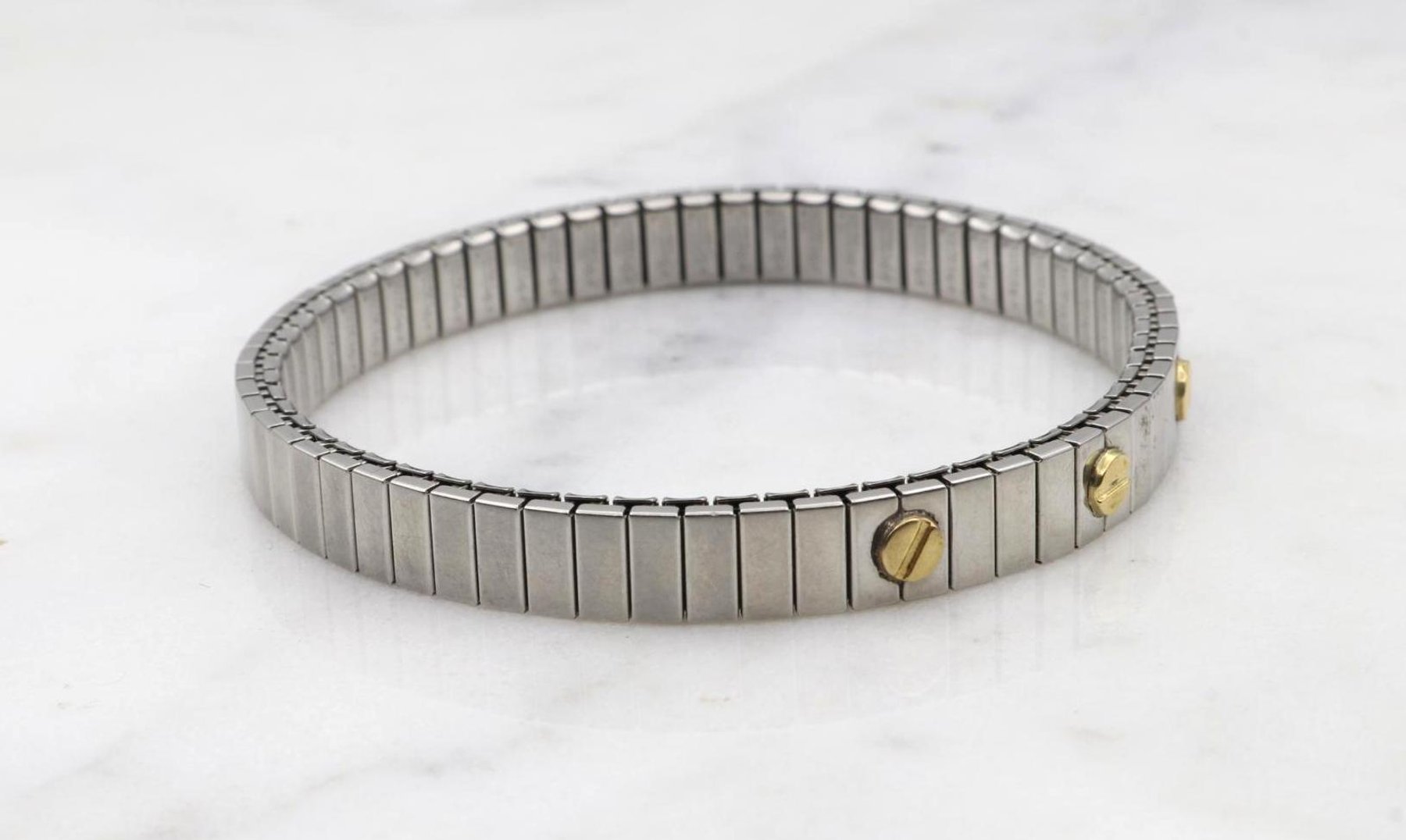 Image for BRACELET. ZOPPINI. STRETCH. STAINLESS STEEL, 18KY GOLD