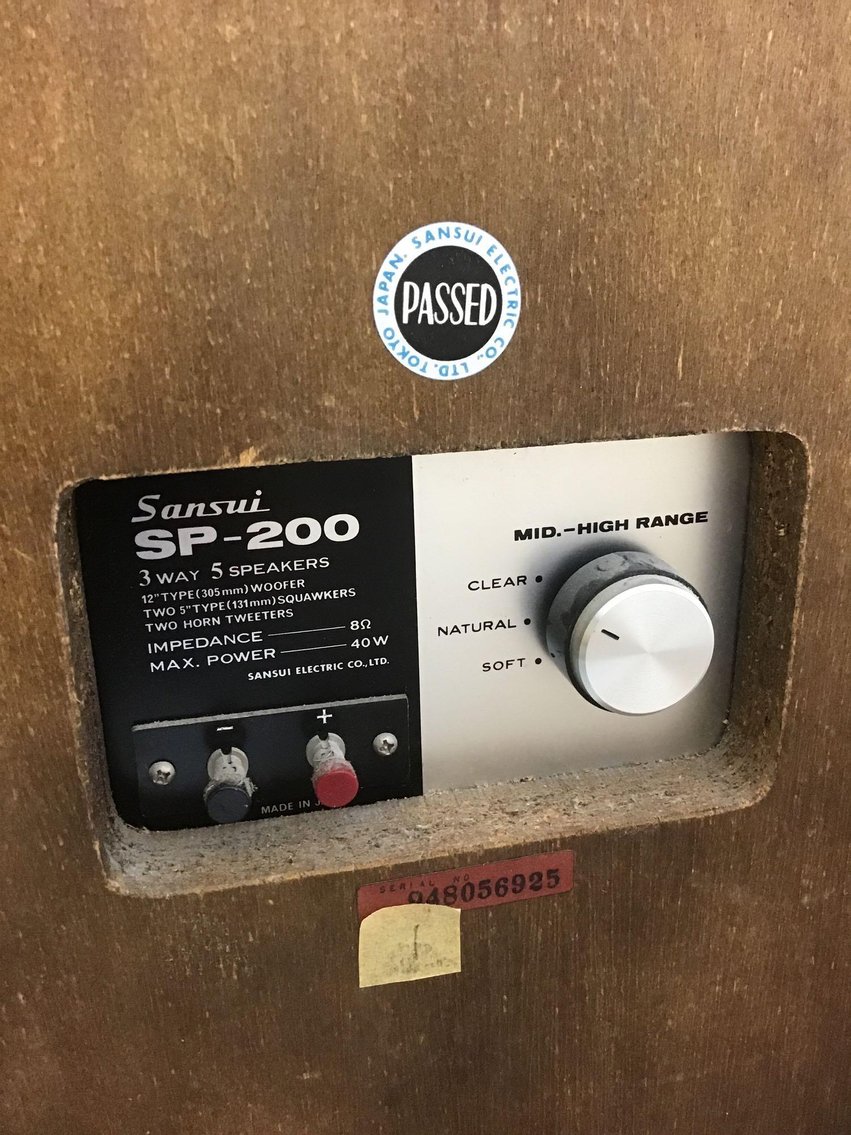 Image for Vintage Sansui SP-200 Speakers