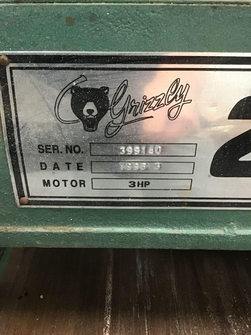 Image for Grizzly 20” Power Feed Planer