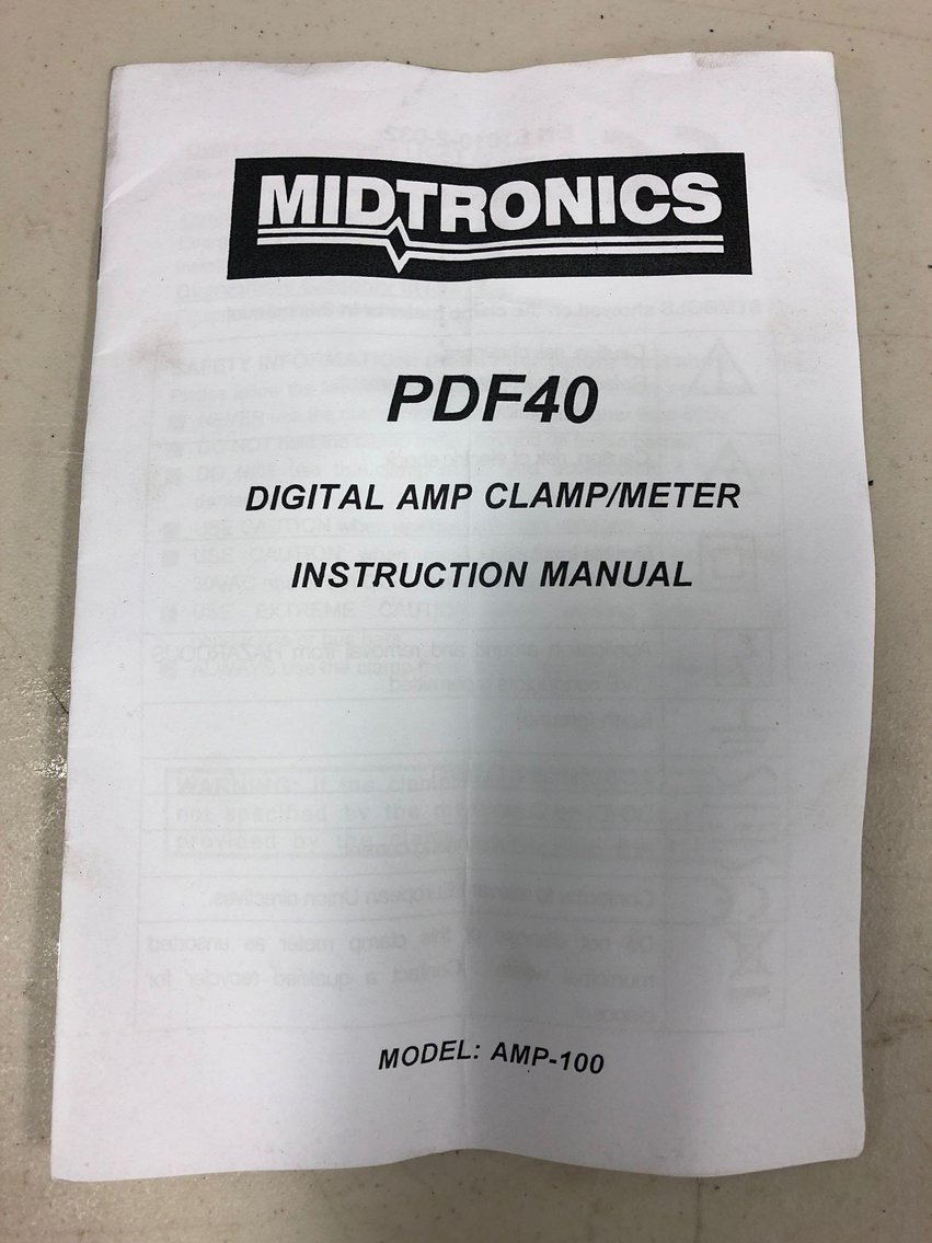 Image for Midtronics PDF40 Digital Amp Clamp/Meter