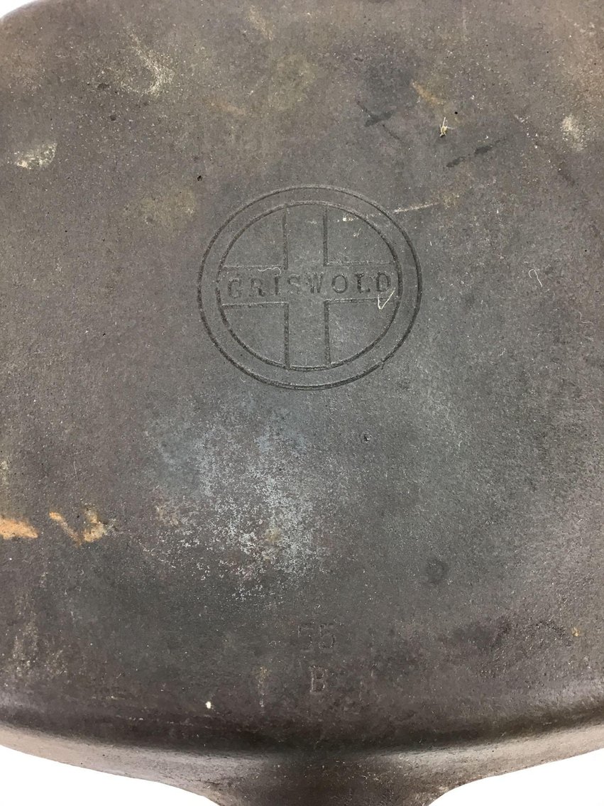 Image for Vintage Griswold #55 B Square Cast Iron Skillet