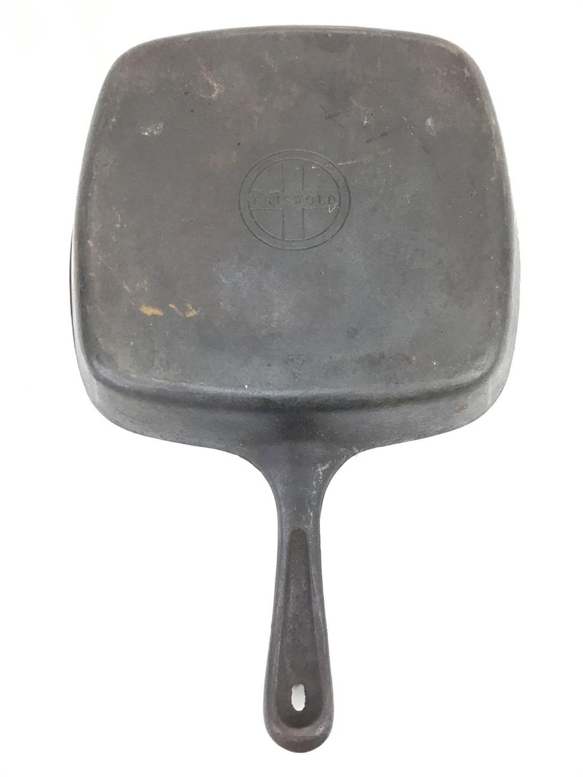Image for Vintage Griswold #55 B Square Cast Iron Skillet