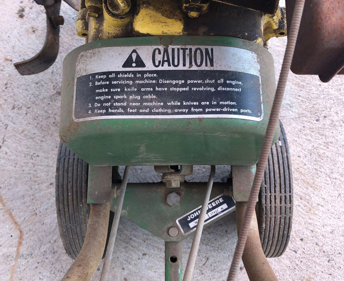 Image for John Deere 524 Front Tine Tiller