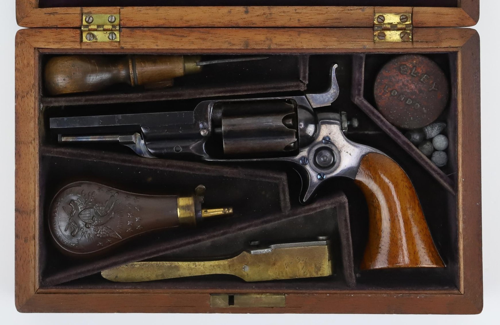 Image for Cased Colt Model 1855 'Root' Pocket Revolver Model 3a with Accoutrements
