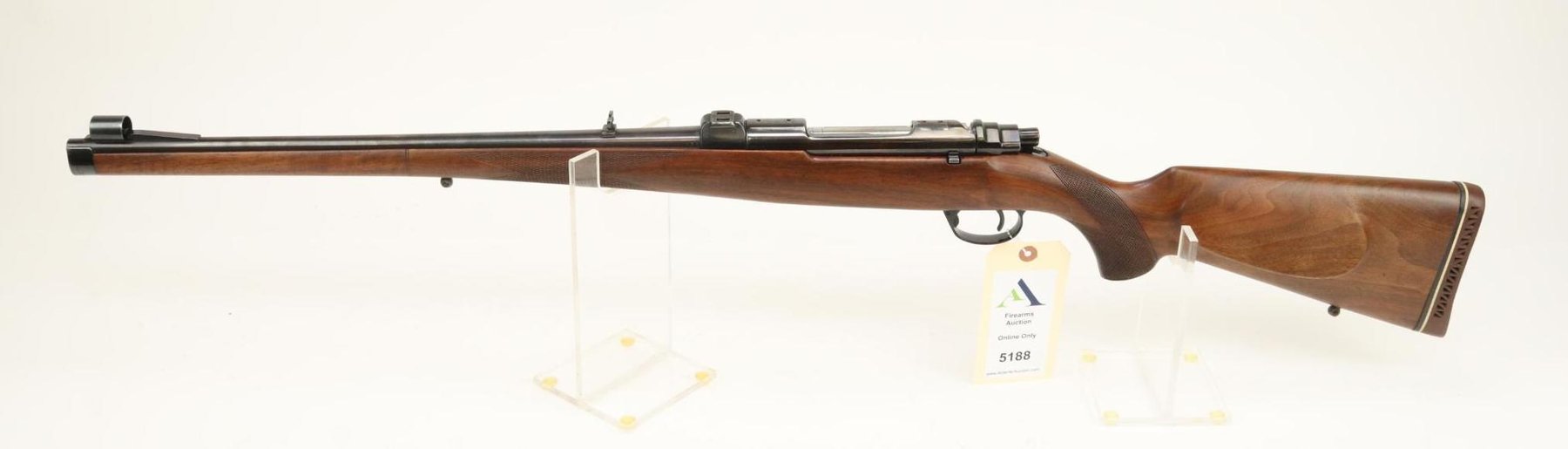 Image for Husqvarna Vapenfabrik A.B. 456 light weight full stock sporter bolt action rifle.