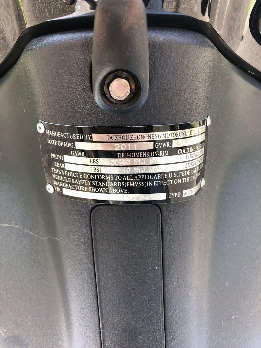 Image for 2011 Boreem Motorsports Heritage 150 Motor Scooter