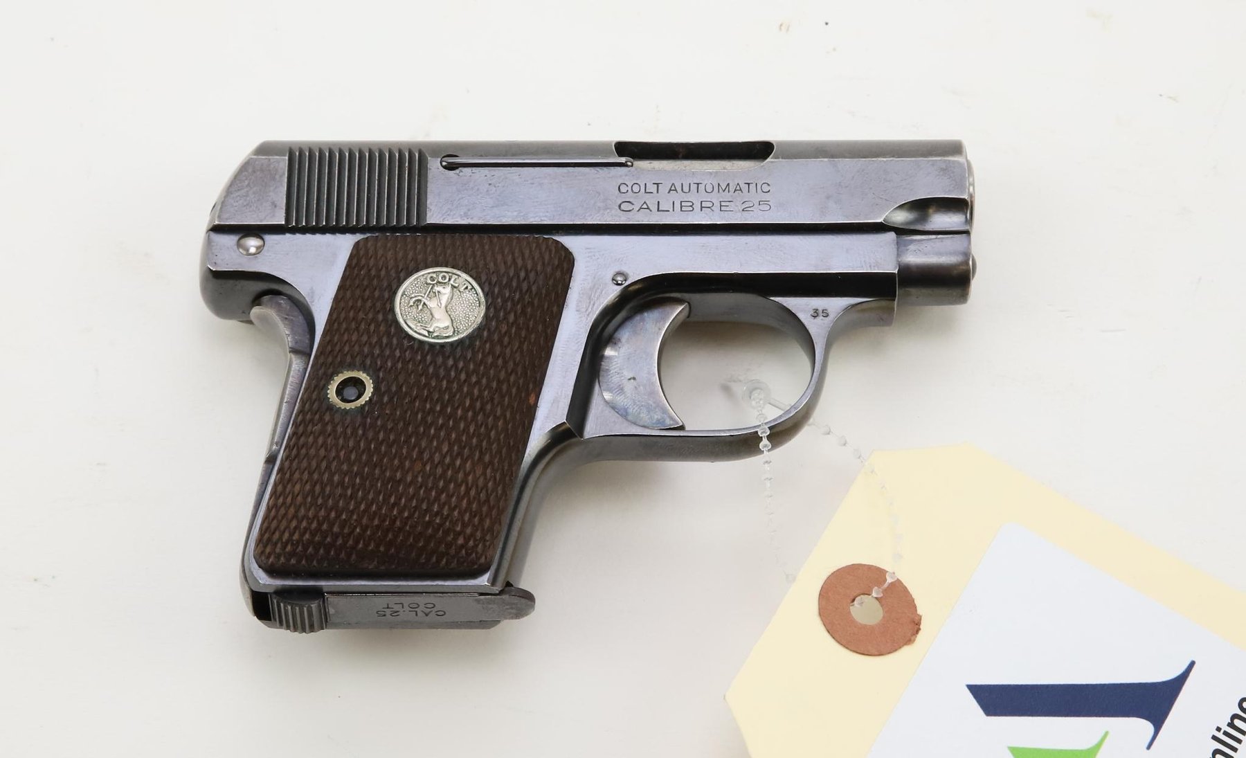 Image for Colt M1908 Automatic Hammerless Pocket semi-automatic pistol.